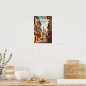 Neurenberg Duitsland Reis Kunst Vintage Poster (Keuken)