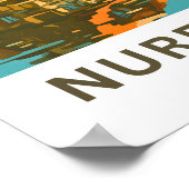 Neurenberg Duitsland Reisprint Poster (Hoek)