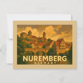 Neurenberg Duitsland Stad Kunst Briefkaart