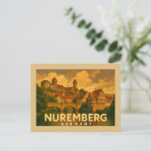 Neurenberg Duitsland Stad Kunst Briefkaart (Staand voorkant)