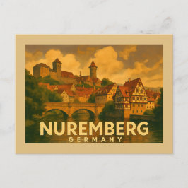 Neurenberg Duitsland Stad Kunst Briefkaart