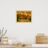 Neurenberg Duitsland Stad Kunst Poster (Keuken)