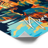 Neurenberg Duitsland vintage reisillustratie Poster (Hoek)