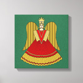 Neurenberg Kerst Engel Canvas Afdruk