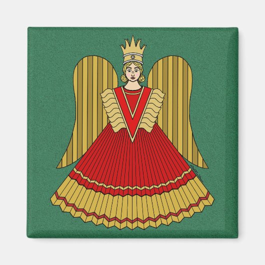 Neurenberg Kerst Engel Magneet (Voorkant)