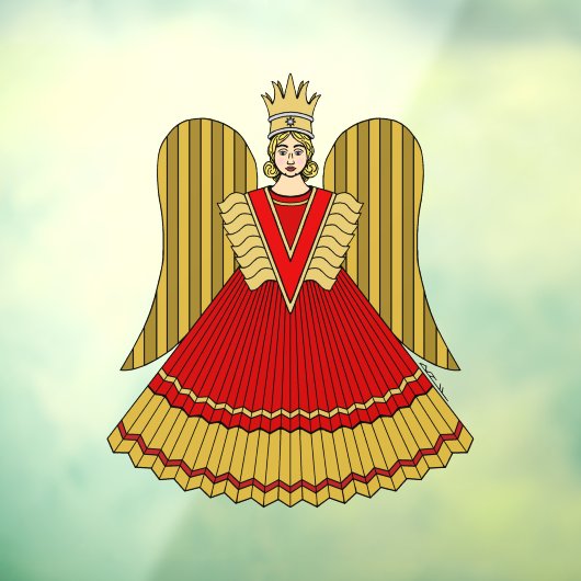 Neurenberg Kerst Engel Raamsticker (Vel 3)