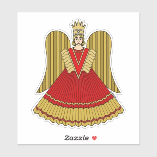 Neurenberg Kerst Engel Sticker (Vel)