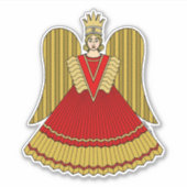 Neurenberg Kerst Engel Sticker (Voorkant)