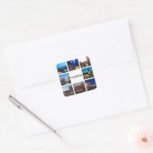Neurenberg landschappen vierkante sticker (Envelop)