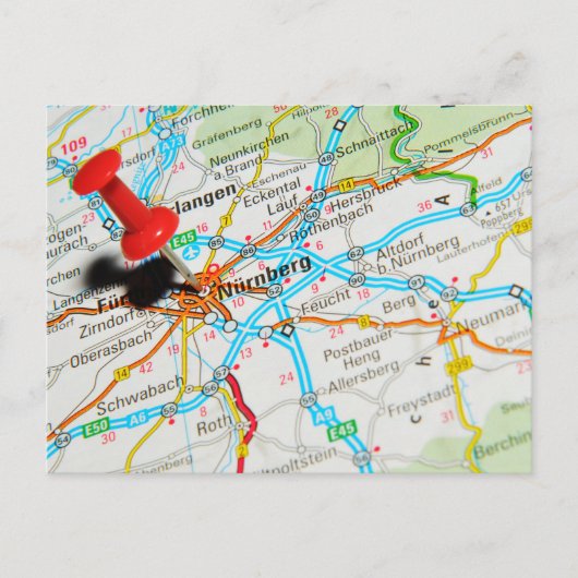 Neurenberg, Nürnberg Duitsland Briefkaart (Voorkant)