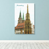 Neurenberg omwikkeld doek canvas afdruk (Insitu (Houten vloer))