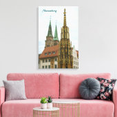 Neurenberg omwikkeld doek canvas afdruk (Insitu (Woonkamer))