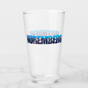 Neurenberg tekst samengesteld uit nacht oude stad glas