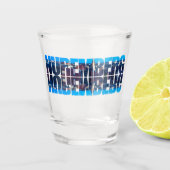 Neurenberg tekst samengesteld uit nacht oude stad  shot glas (Voorkant)