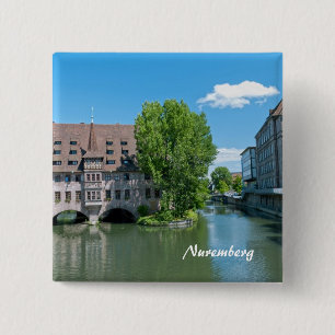 Neurenberg Vierkante Button 5,1 Cm