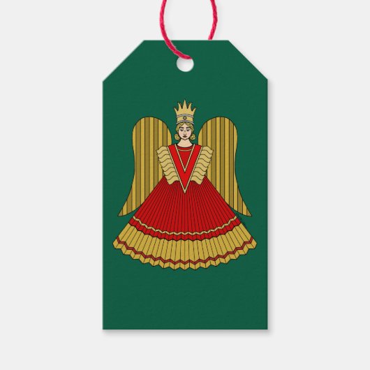 Neurenbergse Kerstengel Cadeaulabel (Voorkant)
