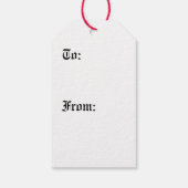 Neurenbergse Kerstengel Cadeaulabel (Achterkant)
