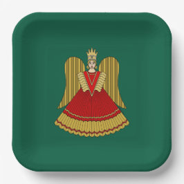 Neurenbergse Kerstengel Papieren Bordje