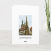 Neurenbergse wenskaart kaart (Achterkant)
