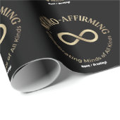 Neuro Affirming Rainbow Infinity Art Neurodiverse Cadeaupapier (Rol Hoek)