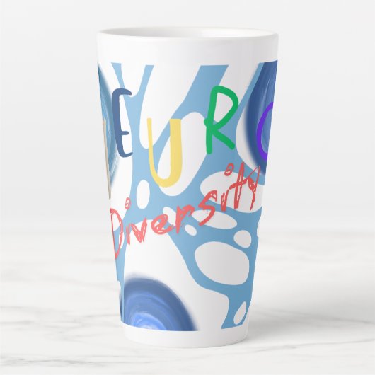 Neuro-autisme Asperger sensorisch Latte Mok (Voorkant)
