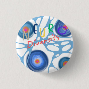 Neuro-autisme Asperger sensorisch Ronde Button 3,2 Cm