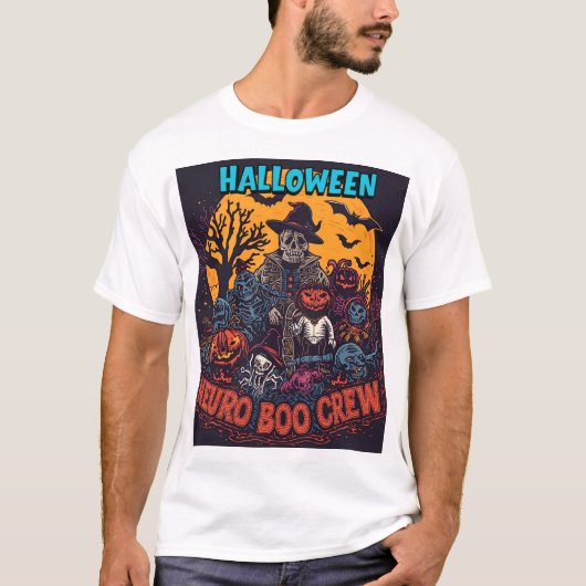 Neuro Boo Crew Halloween T-shirt (Voorkant)