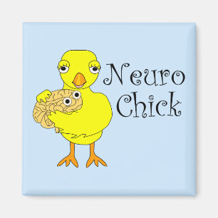 Neuro Chick Text Magneet