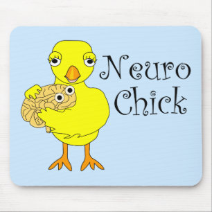 Neuro Chick Text Muismat