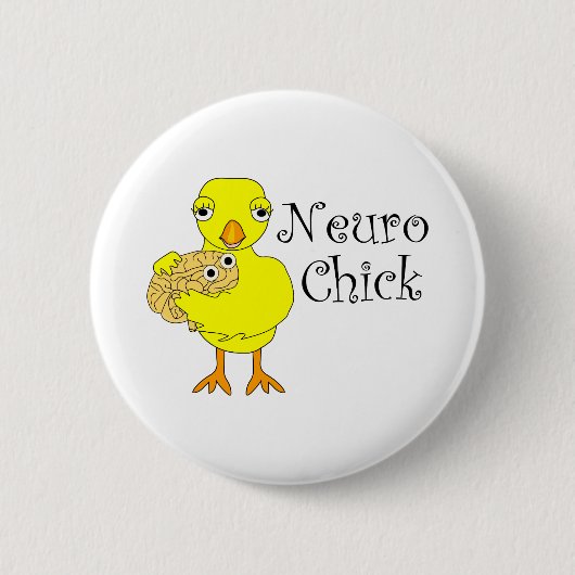 Neuro Chick Text Ronde Button 5,7 Cm (Voorkant)