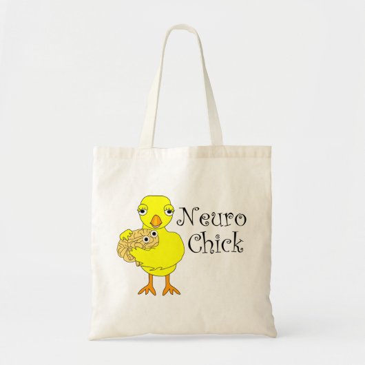 Neuro Chick Text Tote Bag (Voorkant)