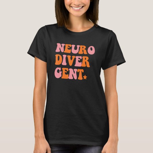 Neuro Diver Gent Inspirational Retro Quote T-shirt (Voorkant)