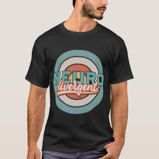 Neuro divergent - retro neurodiversiteit t-shirt