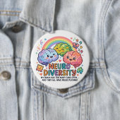 Neuro Diversiteit Grappige Pin knop Ronde Button 4,0 Cm (In situ)