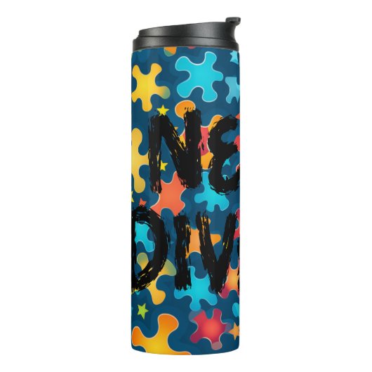 Neuro-diverso-autisme Thermosbeker (Gedraaid links)