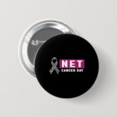 Neuro-endocriene kanker bewustzijn - Wereld NET Ca Ronde Button 5,7 Cm (Voorkant /achterkant)