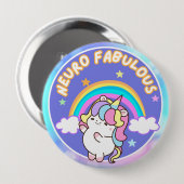 Neuro Fabulous Badge Pin Sensorische Badge Ronde Button 4,0 Cm (Voorkant /achterkant)
