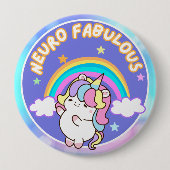 Neuro Fabulous Badge Pin Sensorische Badge Ronde Button 4,0 Cm (Voorkant)