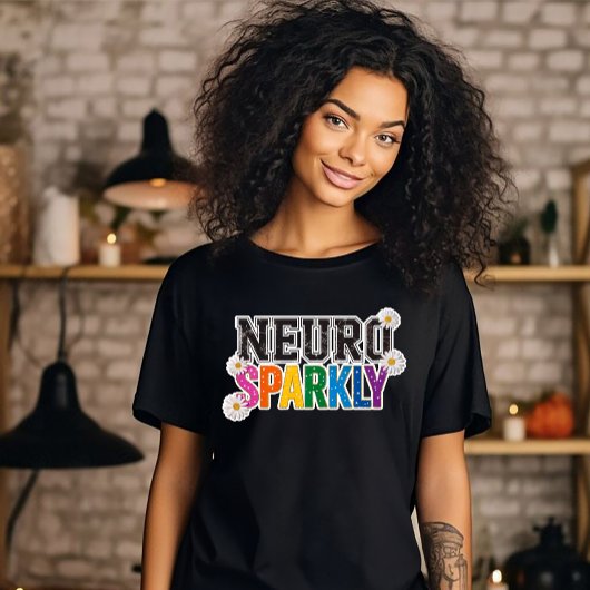 Neuro Glitterend Tri-Blend Shirt
