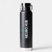 Neuro Hub Fitness Insulated Black Beverage Bottle Waterfles (Voorkant)