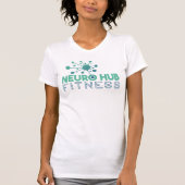 Neuro Hub Fitness Women's White Logo T-Shirt (Voorkant)