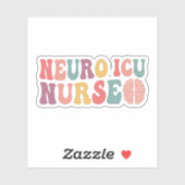 Neuro IC-verpleegkundige, Neuro Intensive Care Uni Sticker (Vel)