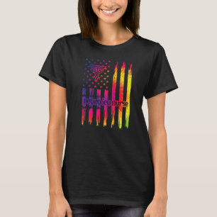 Neuro IC verpleegkundige US vlag Neurologie Intens T-shirt
