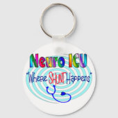 NEURO ICU "where SHUNT Happess" Sleutelhanger (Voorkant)