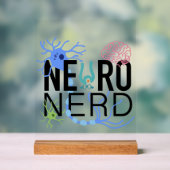 Neuro Nerd Neurowetenschap Acryl Bord (Neutraal)