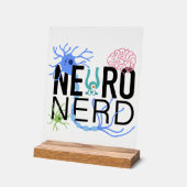Neuro Nerd Neurowetenschap Acryl Bord (Hoek)