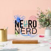 Neuro Nerd Neurowetenschap Acryl Bord (Huwelijk)