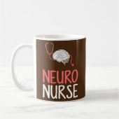 Neuro Neurse neurologie hersenwetenschappen Koffiemok (Links)
