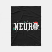 Neuro Nurse Brain Santa Hat Neuroscience Nursing C Fleece Deken (Voorkant)