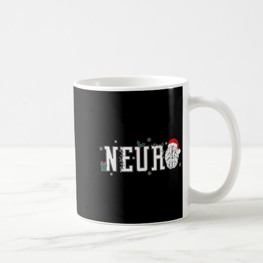 Neuro Nurse Brain Santa Hat Neuroscience Nursing C Koffiemok (Rechts)